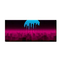 Futuristic Cityscape Hand Towel