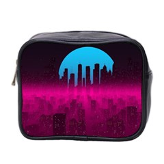 Futuristic Cityscape Mini Toiletries Bag (two Sides) by uniart180623