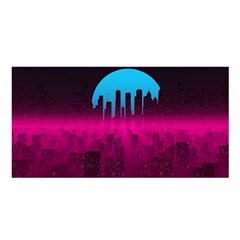 Futuristic Cityscape Satin Shawl 45  X 80  by uniart180623