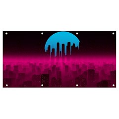 Futuristic Cityscape Banner And Sign 8  X 4  by uniart180623