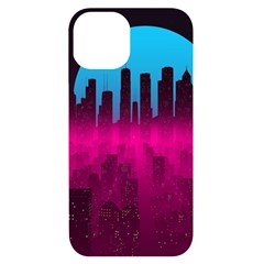 Futuristic Cityscape Iphone 14 Black Uv Print Case