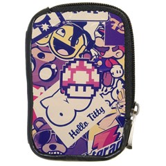 Retro Cartoon Titty Parody Compact Camera Leather Case