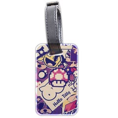 Retro Cartoon Titty Parody Luggage Tag (two Sides) by uniart180623