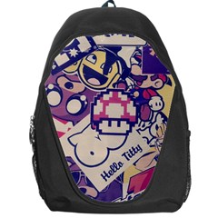 Retro Cartoon Titty Parody Backpack Bag by uniart180623