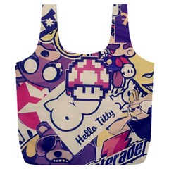 Retro Cartoon Titty Parody Full Print Recycle Bag (xxxl) by uniart180623