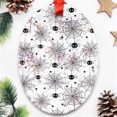 Creepy Spider Ornament (oval) by uniart180623