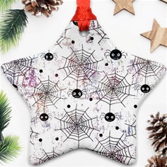 Creepy Spider Ornament (star) by uniart180623