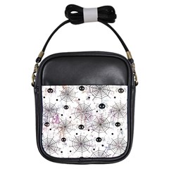 Creepy Spider Girls Sling Bag by uniart180623