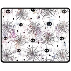 Creepy Spider Fleece Blanket (medium) by uniart180623