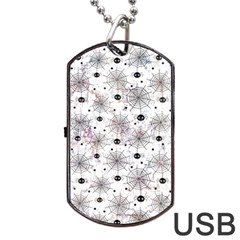 Creepy Spider Dog Tag Usb Flash (two Sides) by uniart180623