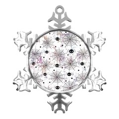 Creepy Spider Metal Small Snowflake Ornament