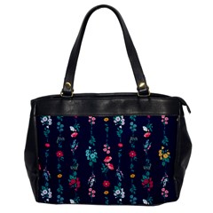 Flowers Pattern Bouquets Colorful Oversize Office Handbag