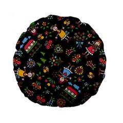 Cartoon Texture Standard 15  Premium Round Cushions by uniart180623