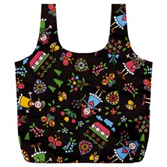 Cartoon Texture Full Print Recycle Bag (xxxl) by uniart180623