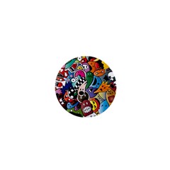 Cartoon Explosion Cartoon Characters Funny 1  Mini Buttons by uniart180623