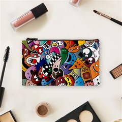 Cartoon Explosion Cartoon Characters Funny Cosmetic Bag (small) by uniart180623