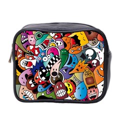 Cartoon Explosion Cartoon Characters Funny Mini Toiletries Bag (two Sides) by uniart180623