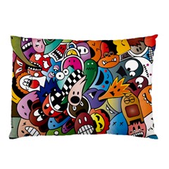 Cartoon Explosion Cartoon Characters Funny Pillow Case (two Sides) by uniart180623