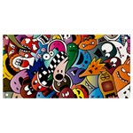 Cartoon Explosion Cartoon Characters Funny Banner and Sign 4  x 2  Front