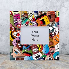 Cartoon Explosion Cartoon Characters Funny White Box Photo Frame 4  X 6  by uniart180623