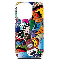 Cartoon Explosion Cartoon Characters Funny Iphone 14 Pro Black Uv Print Case by uniart180623