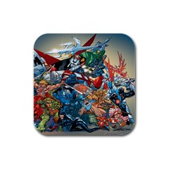 80 s Cartoons Cartoon Masters Of The Universe Rubber Square Coaster (4 Pack) by uniart180623