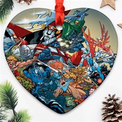 80 s Cartoons Cartoon Masters Of The Universe Heart Ornament (two Sides) by uniart180623