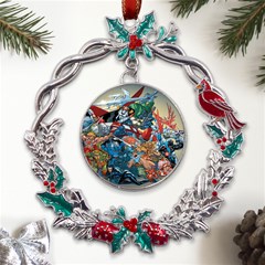 80 s Cartoons Cartoon Masters Of The Universe Metal X mas Wreath Holly Leaf Ornament by uniart180623