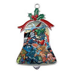 80 s Cartoons Cartoon Masters Of The Universe Metal Holly Leaf Bell Ornament by uniart180623