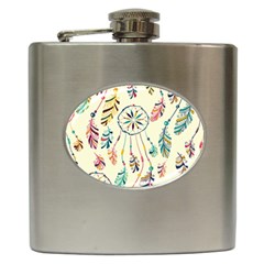 Dreamcatcher Abstract Pattern Hip Flask (6 Oz) by uniart180623