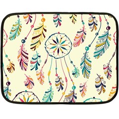 Dreamcatcher Abstract Pattern Two Sides Fleece Blanket (mini) by uniart180623