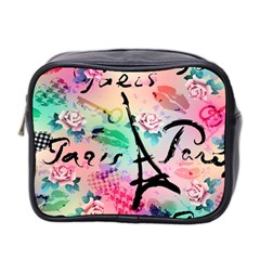 From Paris Abstract Art Pattern Mini Toiletries Bag (two Sides) by uniart180623