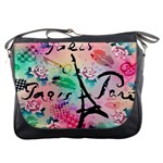 From Paris Abstract Art Pattern Messenger Bag Front