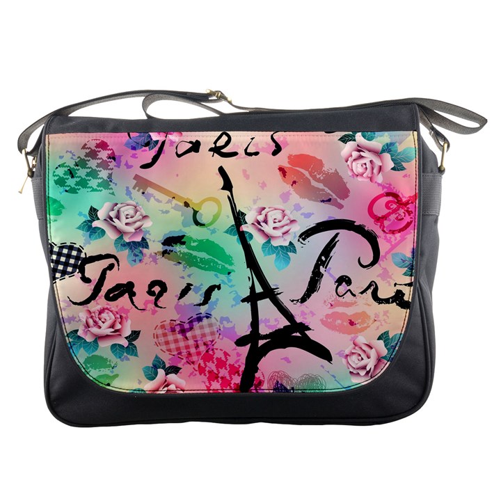 From Paris Abstract Art Pattern Messenger Bag