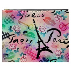 From Paris Abstract Art Pattern Cosmetic Bag (xxxl) by uniart180623