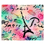 From Paris Abstract Art Pattern Premium Plush Fleece Blanket (Small) 50 x40  Blanket Front