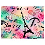 From Paris Abstract Art Pattern Two Sides Premium Plush Fleece Blanket (Extra Small) 40 x30  Blanket Front