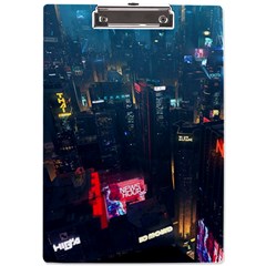 Cityscape Digital Art A4 Acrylic Clipboard by uniart180623