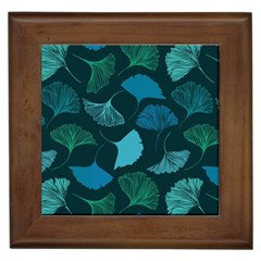 Pattern Plant Abstract Framed Tile