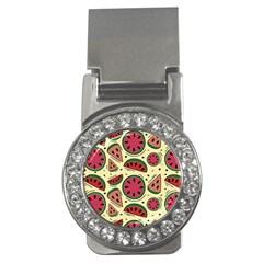 Watermelon Pattern Slices Fruit Money Clips (cz)  by uniart180623