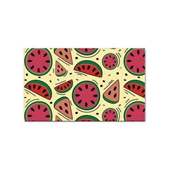 Watermelon Pattern Slices Fruit Sticker (rectangular)