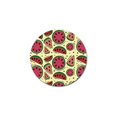 Watermelon Pattern Slices Fruit Golf Ball Marker by uniart180623