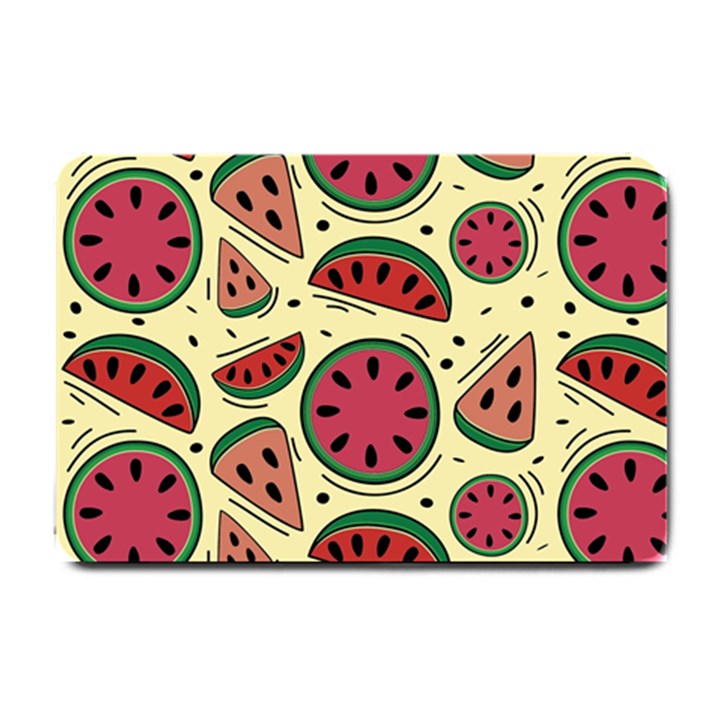 Watermelon Pattern Slices Fruit Small Doormat