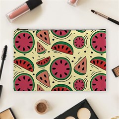 Watermelon Pattern Slices Fruit Cosmetic Bag (large) by uniart180623