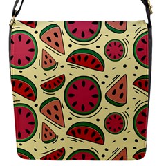 Watermelon Pattern Slices Fruit Flap Closure Messenger Bag (s) by uniart180623