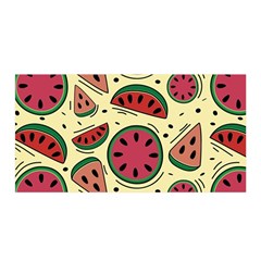 Watermelon Pattern Slices Fruit Satin Wrap 35  X 70  by uniart180623