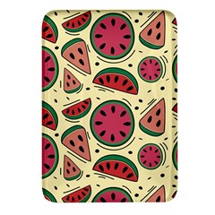 Watermelon Pattern Slices Fruit Rectangular Glass Fridge Magnet (4 Pack)