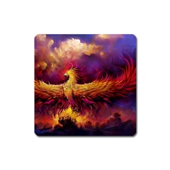 Phoenix Bird Square Magnet