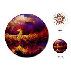 Phoenix Bird Playing Cards Single Design (round) by uniart180623