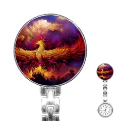 Phoenix Bird Stainless Steel Nurses Watch by uniart180623